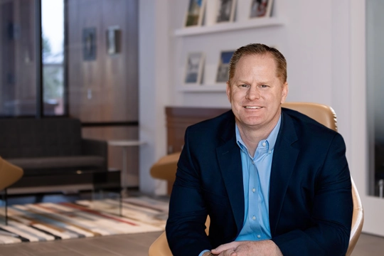 smiling person in professional attire